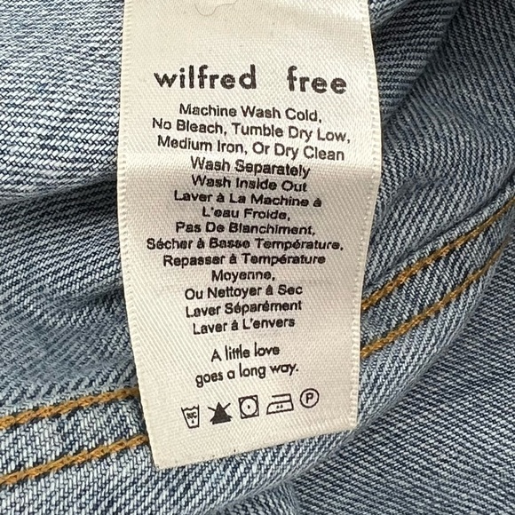 Wilfred Free Button Up Mini Jean Skirt Size 4 Women’s - Picture 6 of 6